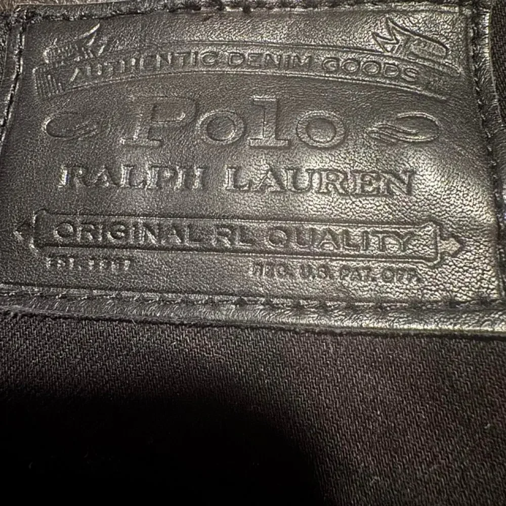 Polo Ralph Lauren Hampton Relaxed Straight Black Jeans 46x30